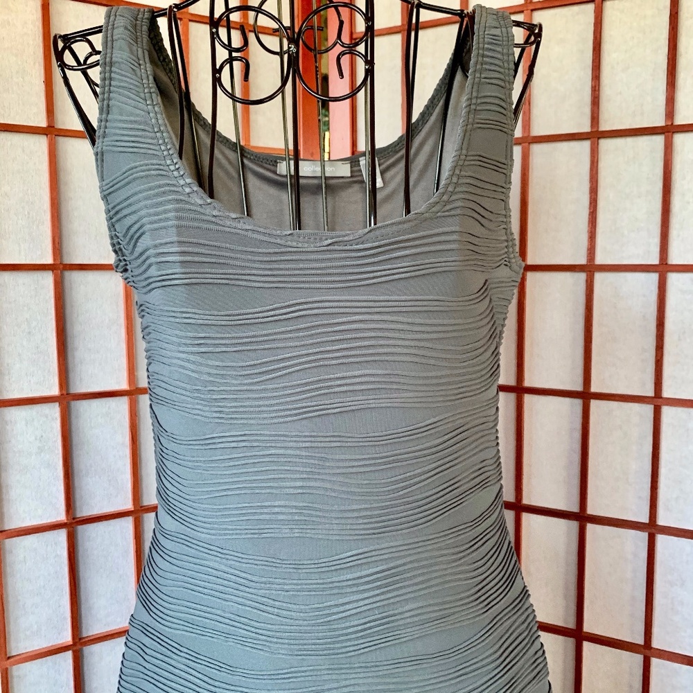NY Collection Muted Teal Bodycon Midi